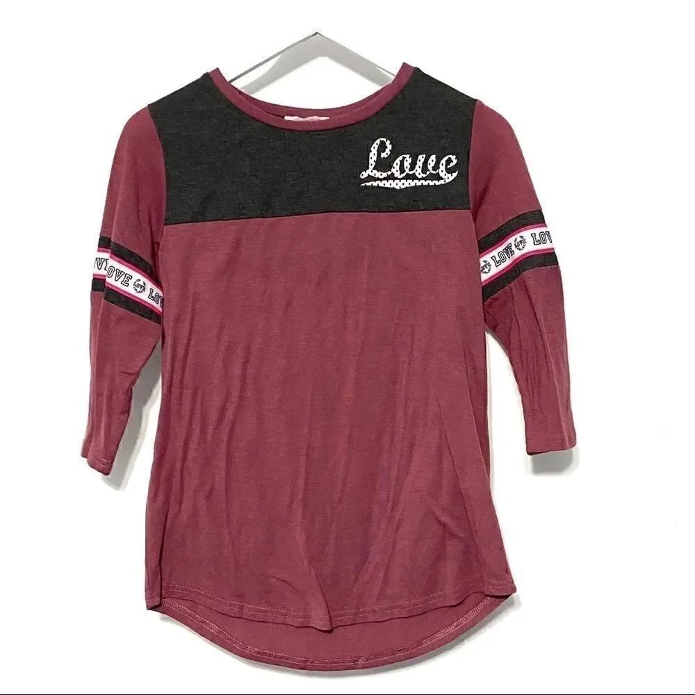 Inspired hearts long sleeve pink medium